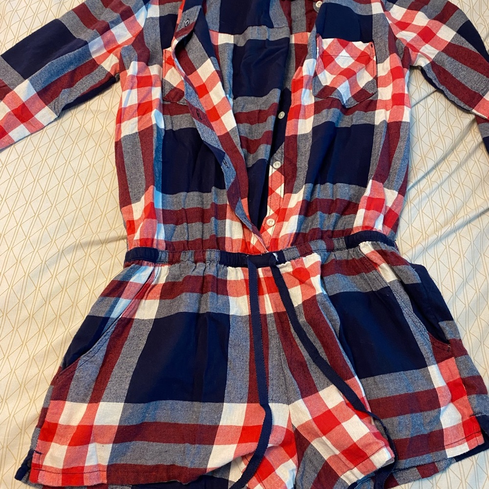Plaid Romper